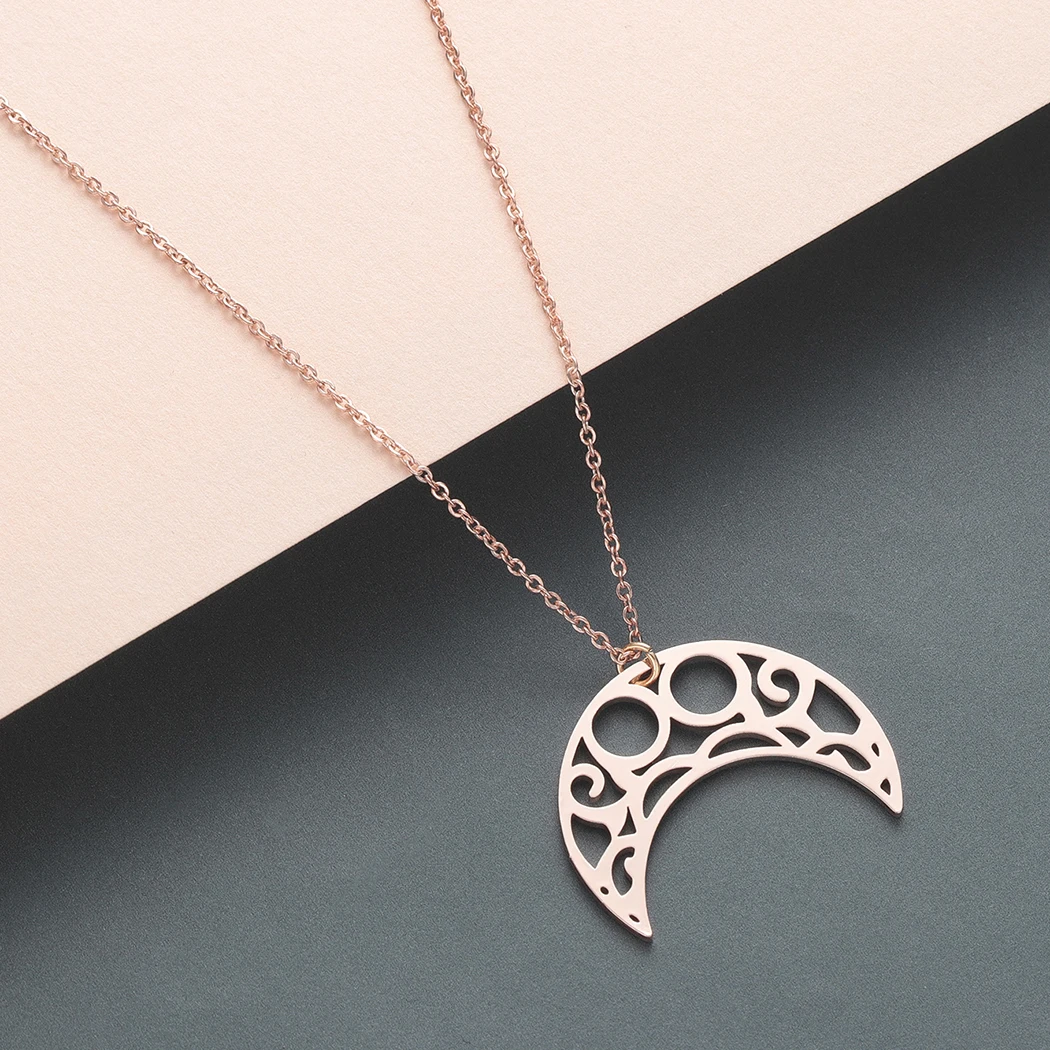 Cxwind новое ожерелье с кулоном изогнутые лунные ожерелья Полумесяца для женщин