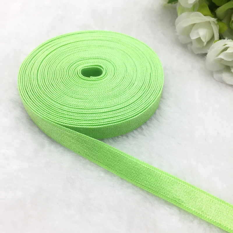 5 ярдов Зеленая эластичная лента из спандекса 3/8 дюйма|for sewing|elastic band for sewingelastic |