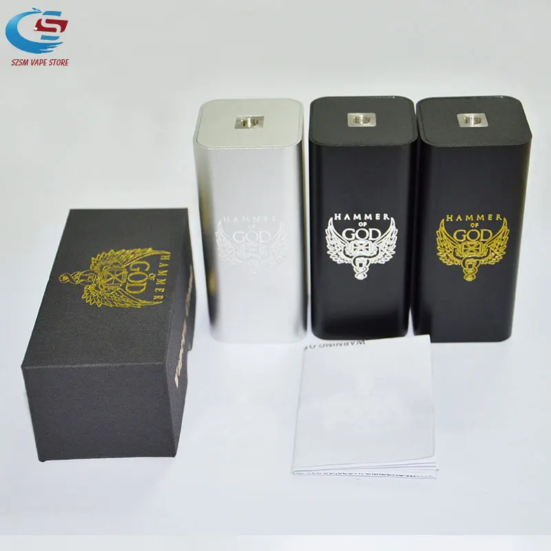 Горячий Молоток Божий V3 коробка vape алюминиевый материал подходит 4 шт. 18650 батарея