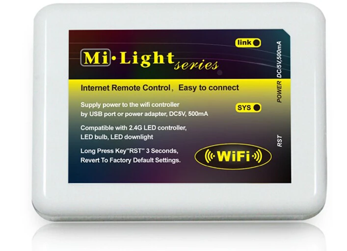Wi-fi rgb из светодиодов контроллер 2.4 г умный свет RGBW / лампы накаливания газа ми wi-fi