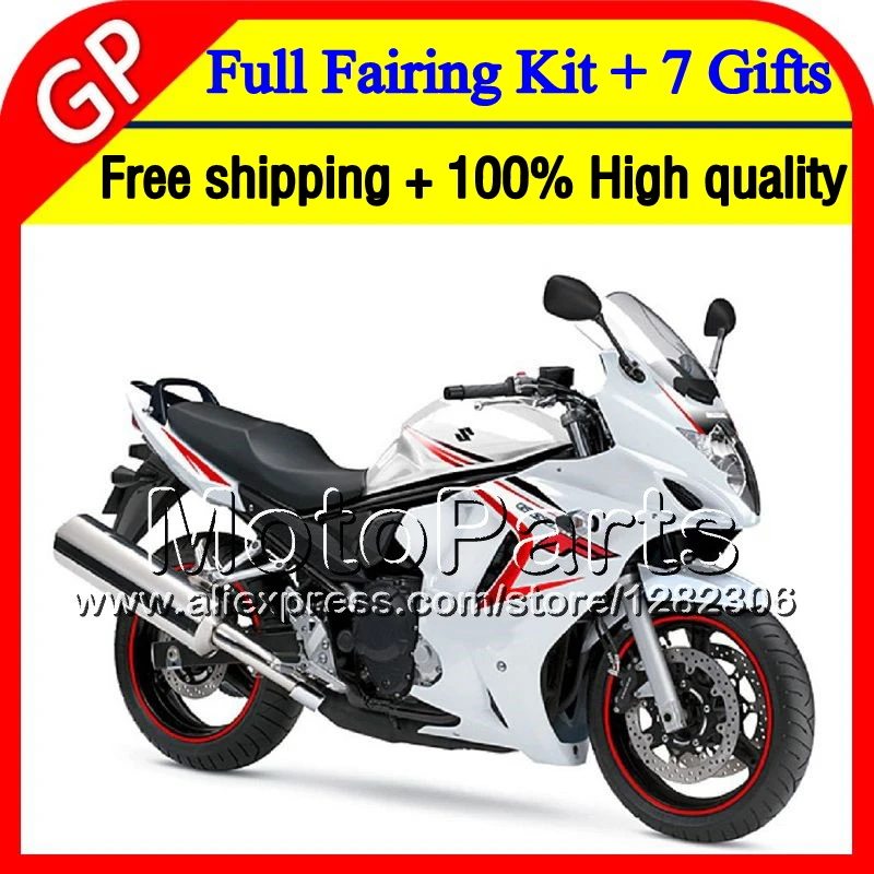 7 подарок Для SUZUKI GSX650F 08 09 10 11 12 13 Белый GSX 650F 77MP40 Глянцевый белый GSXF650 2008 2009 2010 2011 2012