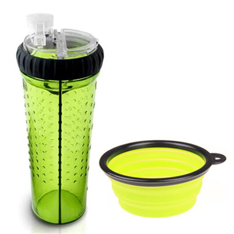 Силиконовые Путешествия Чаши собака бутылка воды кемпинг плиты подачи открытый