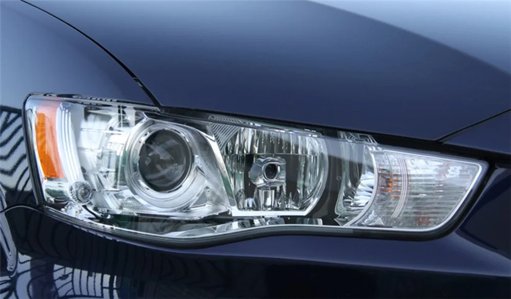 Для Mitsubishi Outlander 2010 2011 прозрачная Автомобильная фара с прозрачными линзами