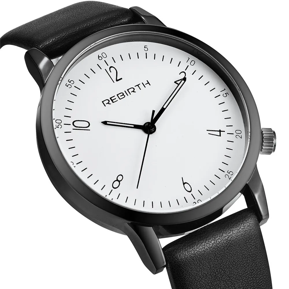 Часы REBIRTH Classic New Fancy унисекс мужские и женские кварцевые часы аналоговые модные