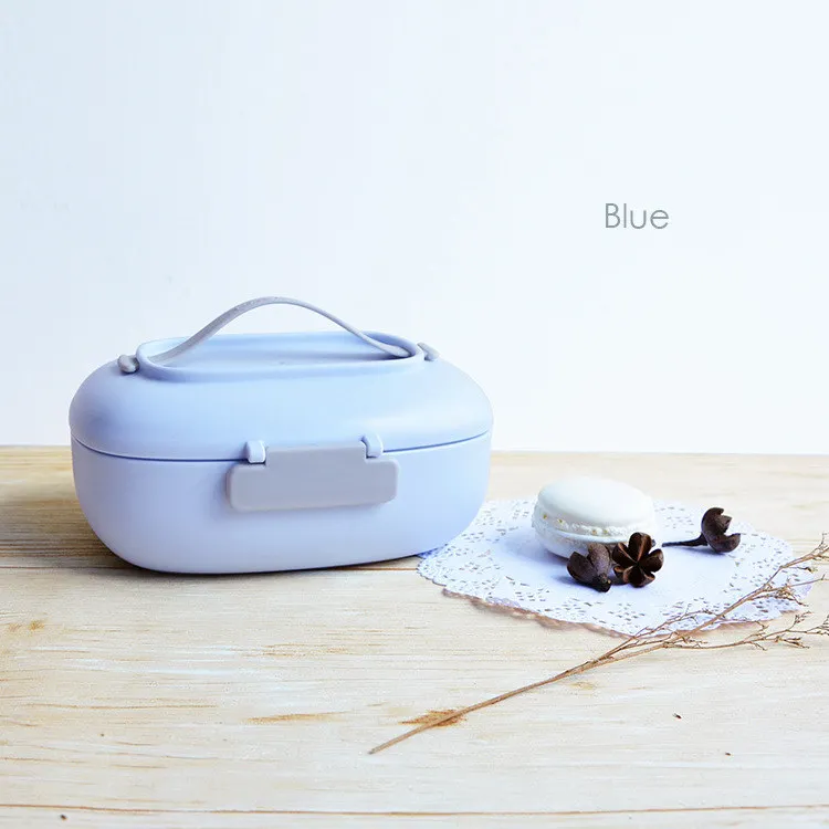 Baispo Microwavable ланч бокс Мода BPA бесплатно Bento box портативный контейнер для хранения еды герметичный ланчбокс для школы и пикника - Цвет: Blue