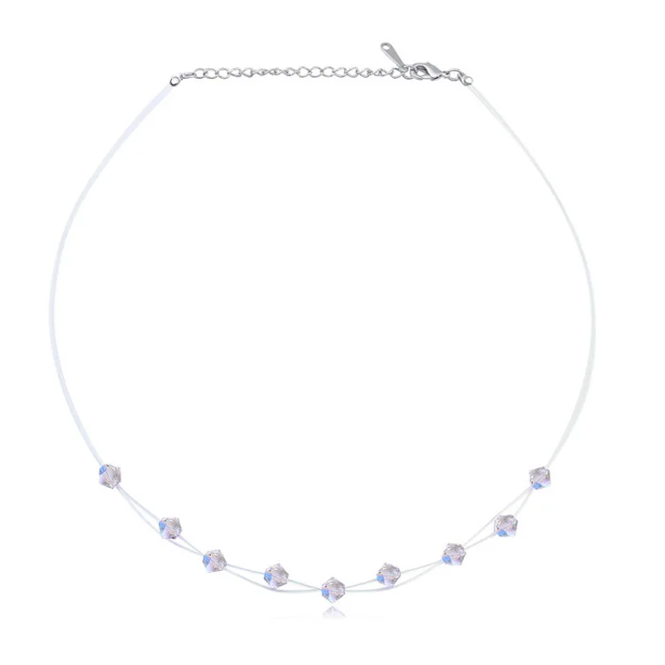 Высокое качество колье чокер с украшением в виде кристаллов от цепь Swarovski бусины