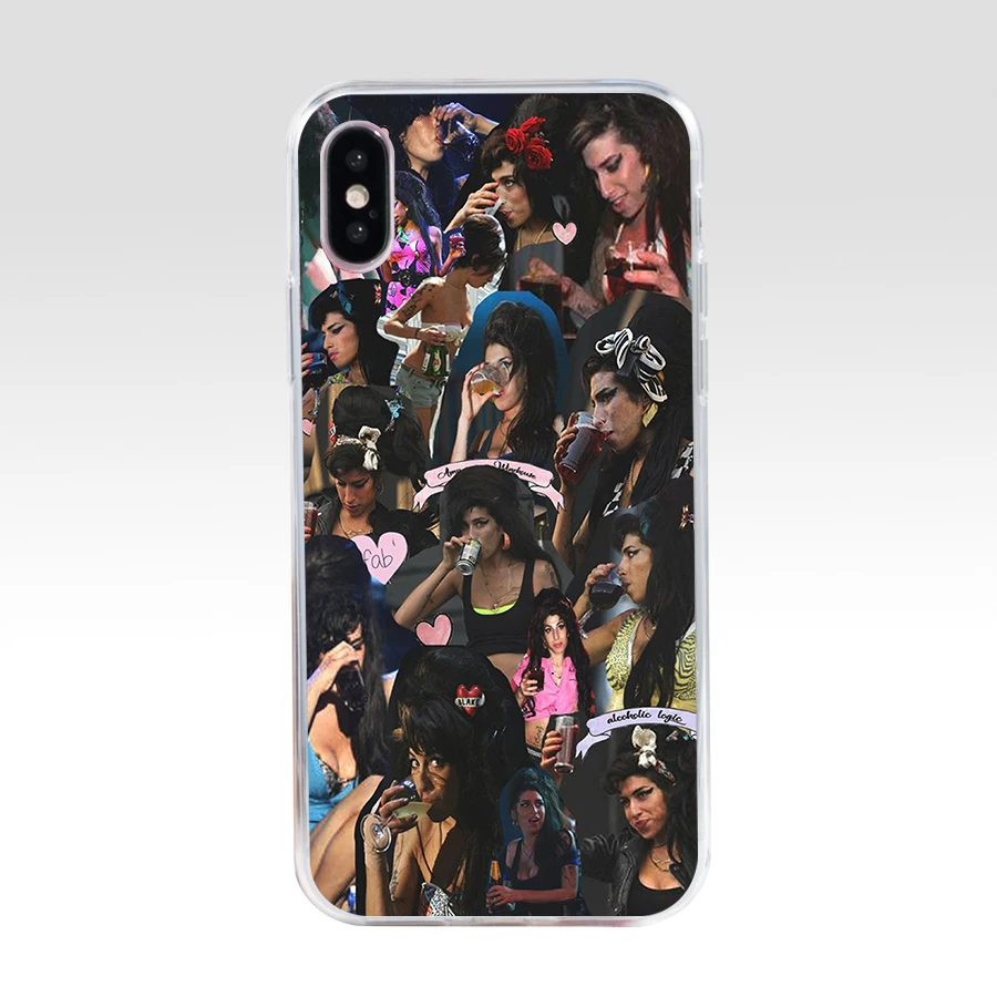 219AQ amy winehouse 2 мягкий силиконовый чехол для телефона из ТПУ iphone 5 5s se X XR XS Max |