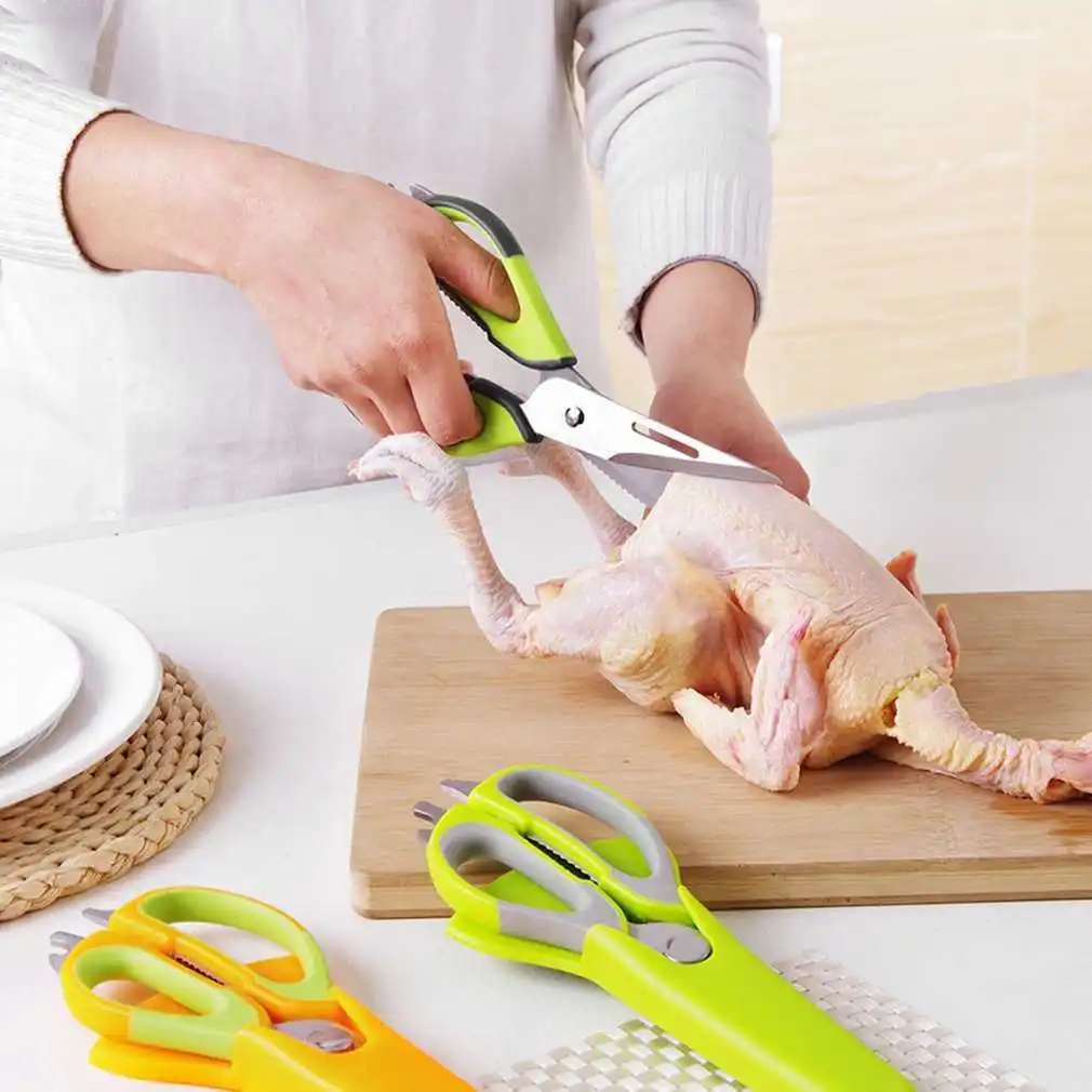 Многофункциональный домашний Применение ножницы для пилинга Decaping курица резки