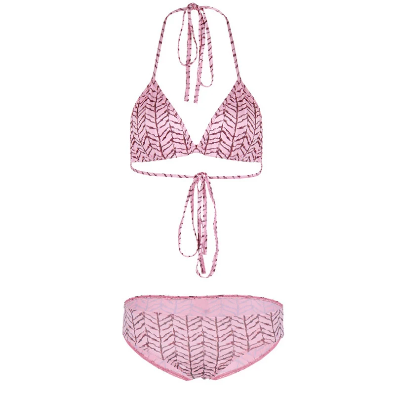 Летний купальник новинка хит сексуальный чистый цвет Женский комплект бикини