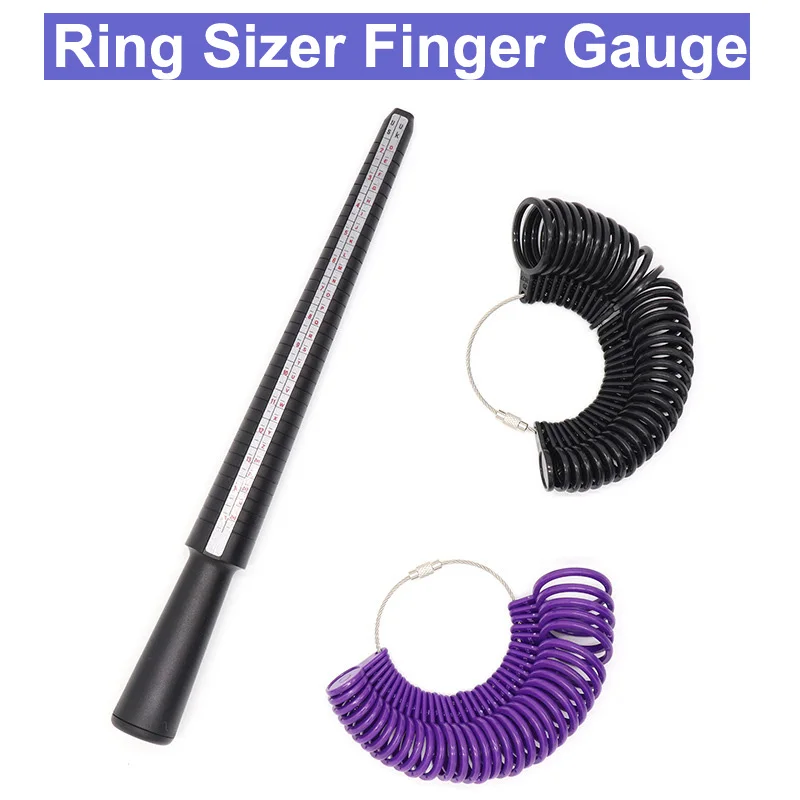 

URANN Ring Size Mandrel Stick Finger Gauge Ring Sizer Measuring Jewelry Tool