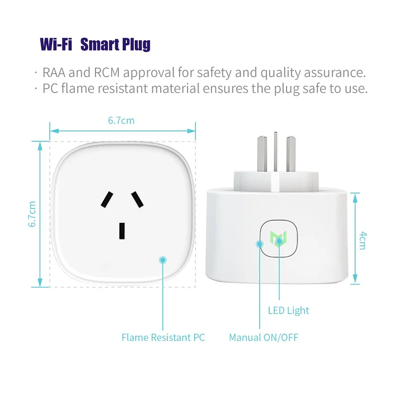 Meross MSS310AU Смарт Wi Fi устройство совместимо с Amazon Alexa Google Assistant дистанционное