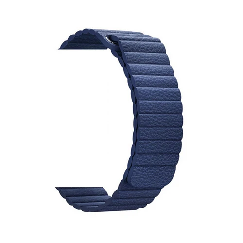 Ремешок из натуральной кожи для apple watch band 4 3 2 1 42 мм 38m'm apple watch 4 band 44 мм Аксессуары Магнитное закрытие correa bracel - Цвет ремешка: blue