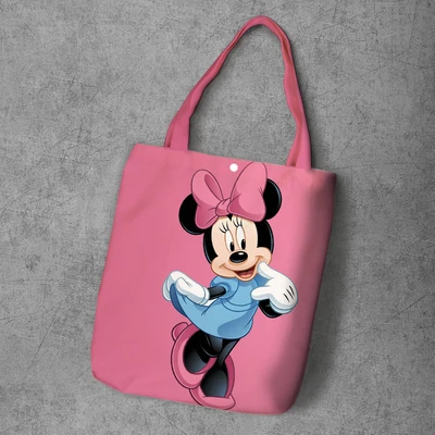 11 Сумка для подгузников disney, вместительная, с рисунком Микки Мауса, холщовая сумка-шоппер, сумка для покупок, сумка на плечо - Цвет: 11