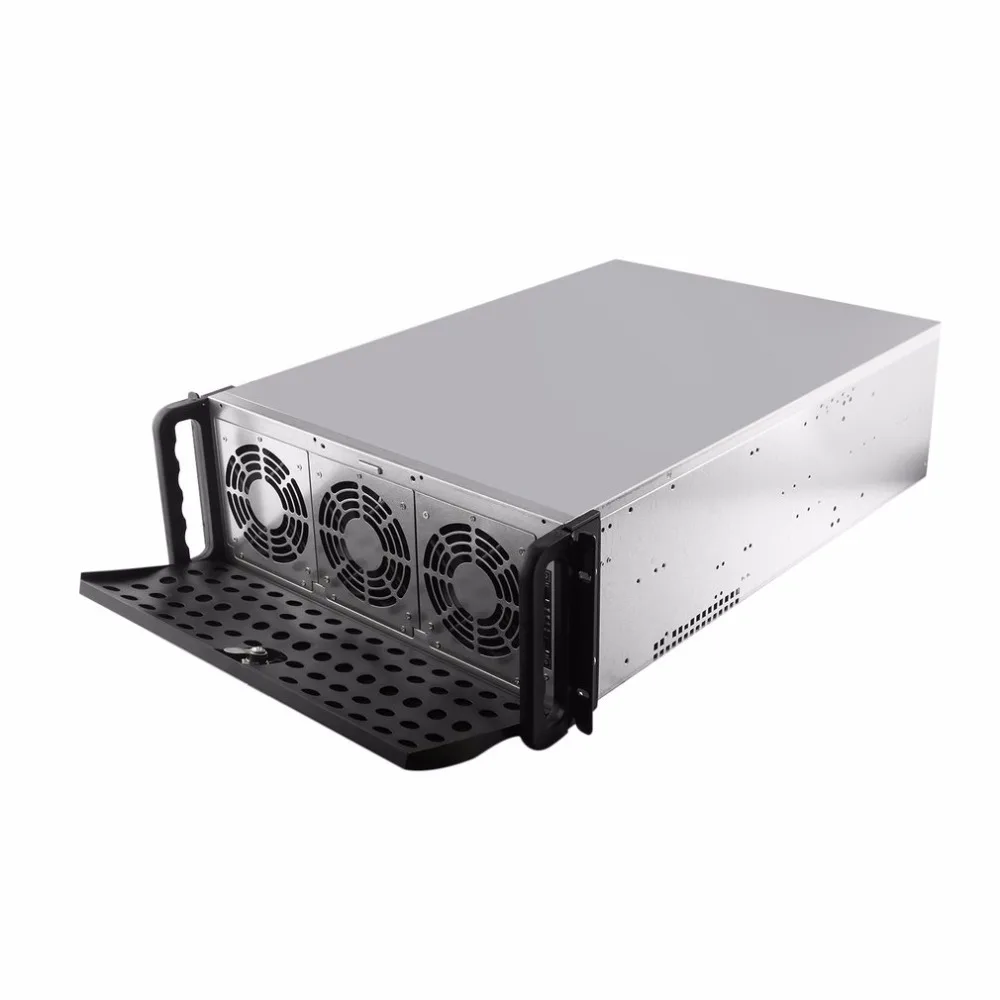 Криптоалюминиевая горная Установка чехол USB miner BTC ETH Mmcion ATX chassss Rack 19 корпус Sever box 8 видеокарта gtx1080 1080ti