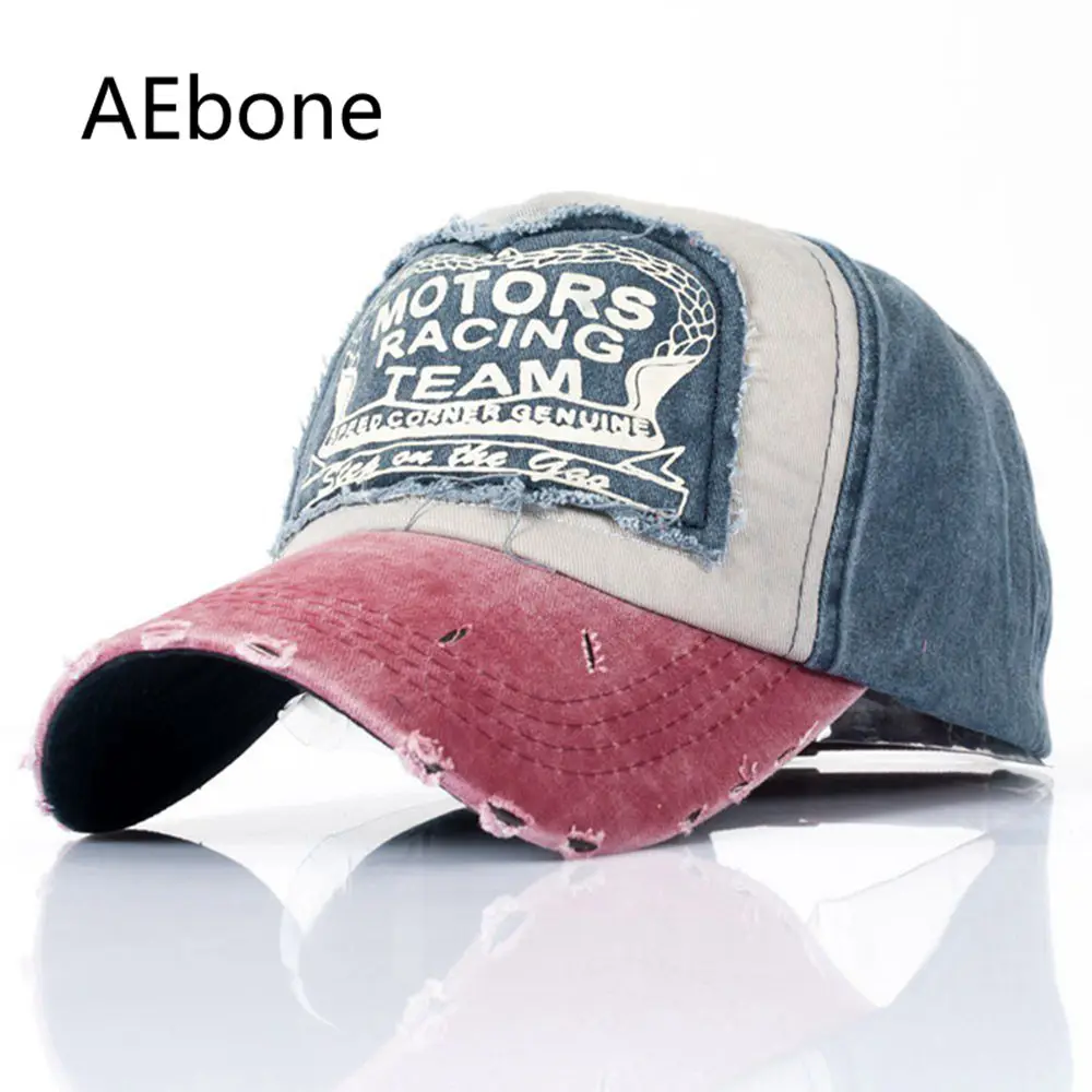 AEbone Для мужчин Trucker Шапки мыть джинсы Бейсбол Кепки s женщин летние кости Винтаж