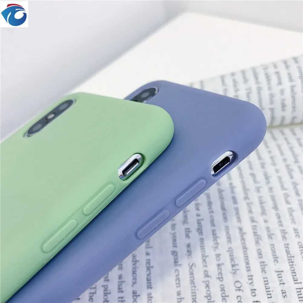 HUANQING Luxury Liquid Silicone Case For iPhone 7 6 Plus Phone Cover for Apple 8 6s X XS MAX XR Protection |
