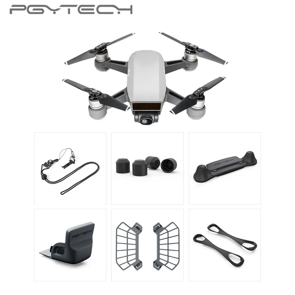 PGYTECH Motor cap+Propeller holder+Remote Controller Clasp+Gimbal protector+Control Stick Protector+Hand Guard For DJI SPARK |