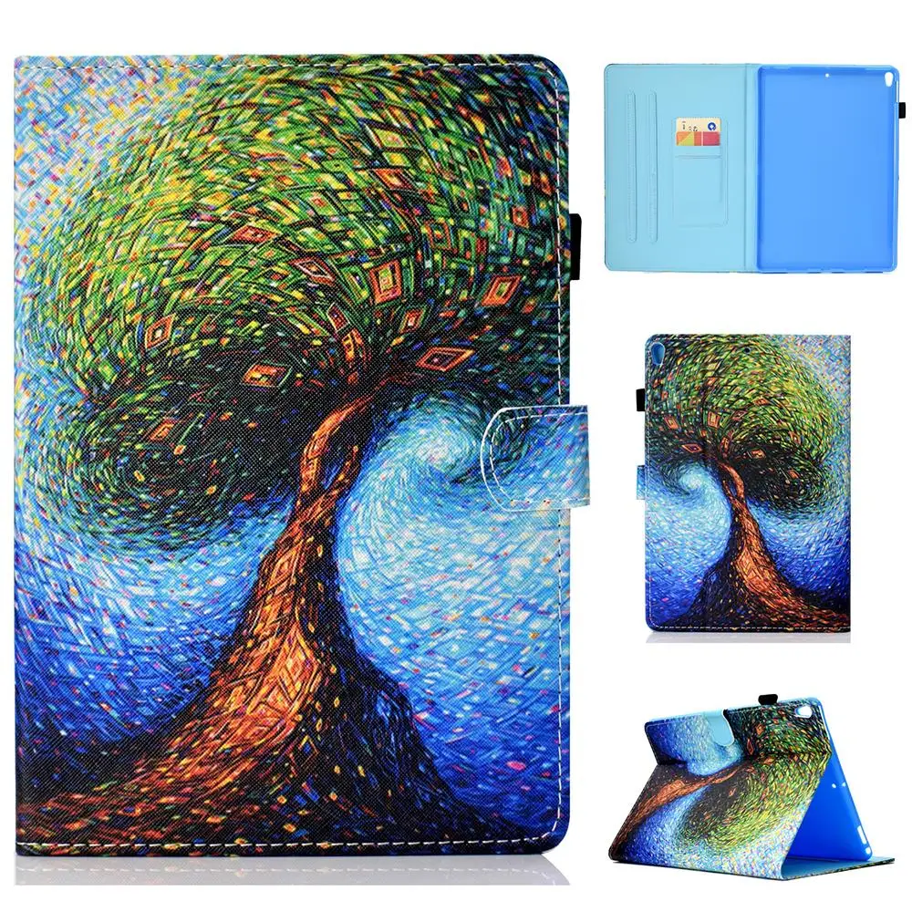 Модный чехол из искусственной кожи с мультяшным рисунком для Apple iPad Pro 10 5 A1701 1709