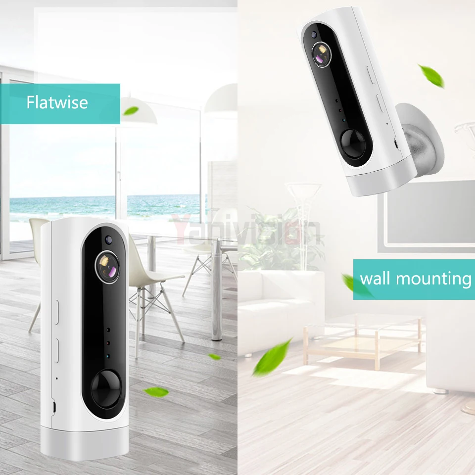Беспроволочная батарея IP камера 1080 p HD WiFi беспроводная камера видеонаблюдения 2.0MP Домашняя безопасность водонепроницаемый PIR сигнализация аудио низкая мощность