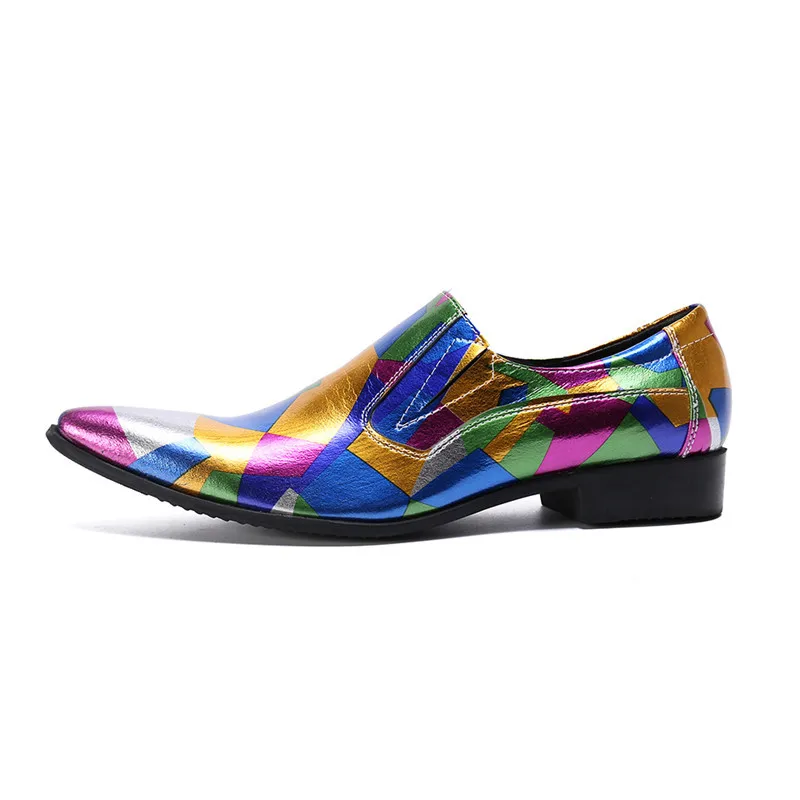 Модная мужская модельная обувь высокое качество дышащая обувь из искусственной кожи личность Для мужчин платье в деловом стиле мужские лоферы свадебные туфли оксфорды