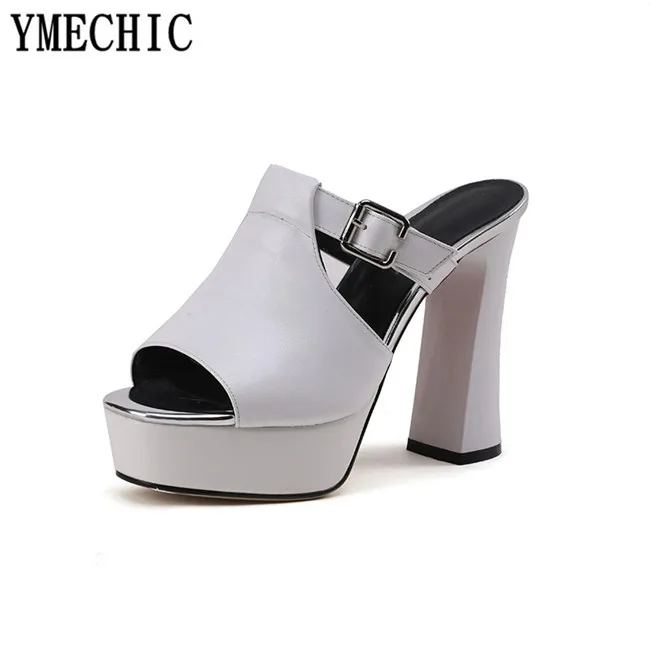 YMECHIC/женские летние туфли на платформе и высоком каблуке Модные женские