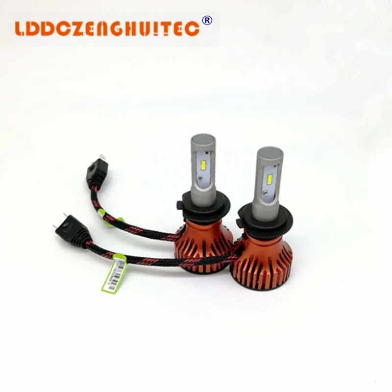 LDDCZENGHUITECCar светодиодные лампы для фар H7 LED 6500k 60W 80000 люмен автомобильные