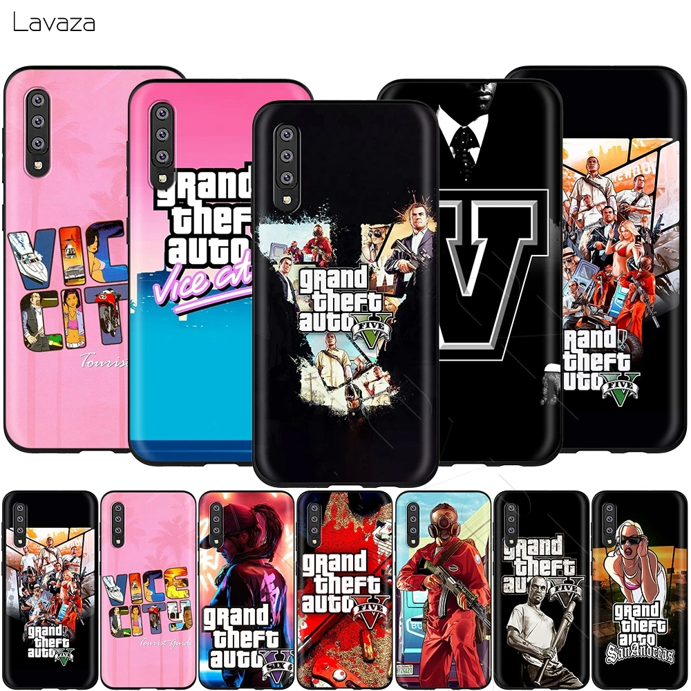 Lavaza Gta 5 Grand Theft чехол для Samsung Галактики S6 S7 край J6 S8 S9 S10 плюс A3 A5 A6 A7 A8 A9 Note 8 9 |