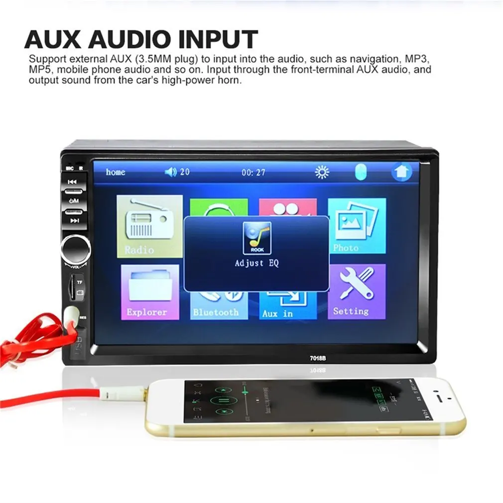 Автомобильный Bluetooth аудио в сенсорный экран автомобиля радио стерео MP5 плеер|MP4 и