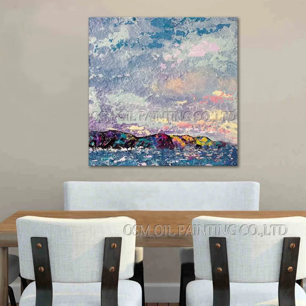 Высококачественная цветная абстрактная картина маслом на холсте много