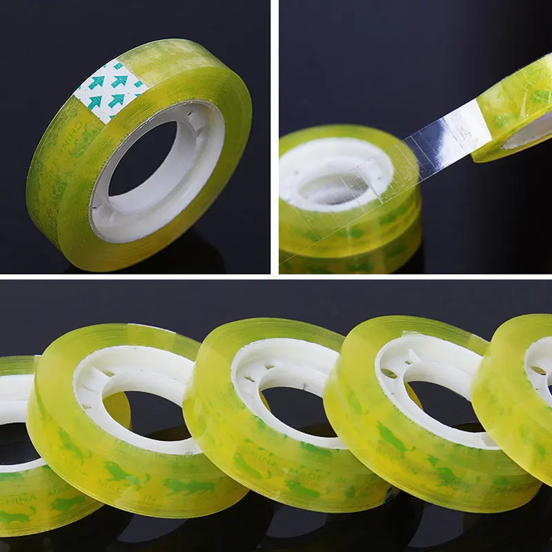 3pcs/Set Useful 12mm Width Clear Transparent Tape Students Small Adhesive Packaging Supplies High Quality Packing Gift | Канцтовары для