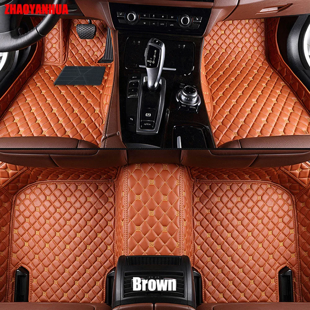 

ZHAOYANHUA Car floor mats Case for Skoda Octavia Superb Yeti Fabia spaceback 5D heavy duty car styling carpet floor liner