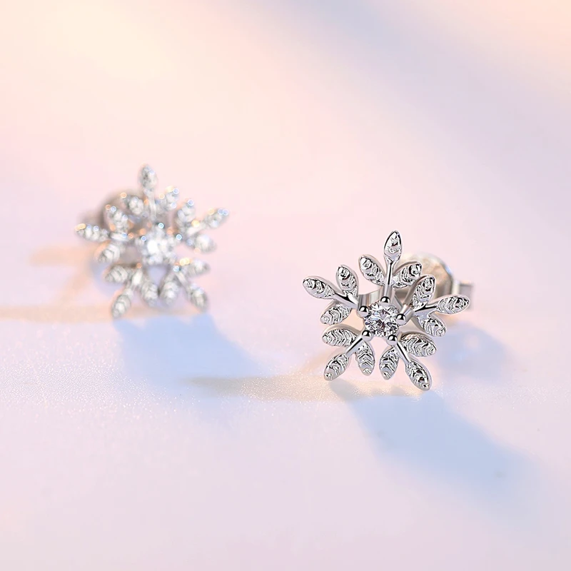 Женские серьги гвоздики с фианитами серебряного цвета|crystal earrings stud|earrings studearrings