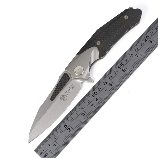 

High quality bearing TC4 Titanium handle M390 blade knife hunting camping outdoor self-defense tactical army Survival EDC knife