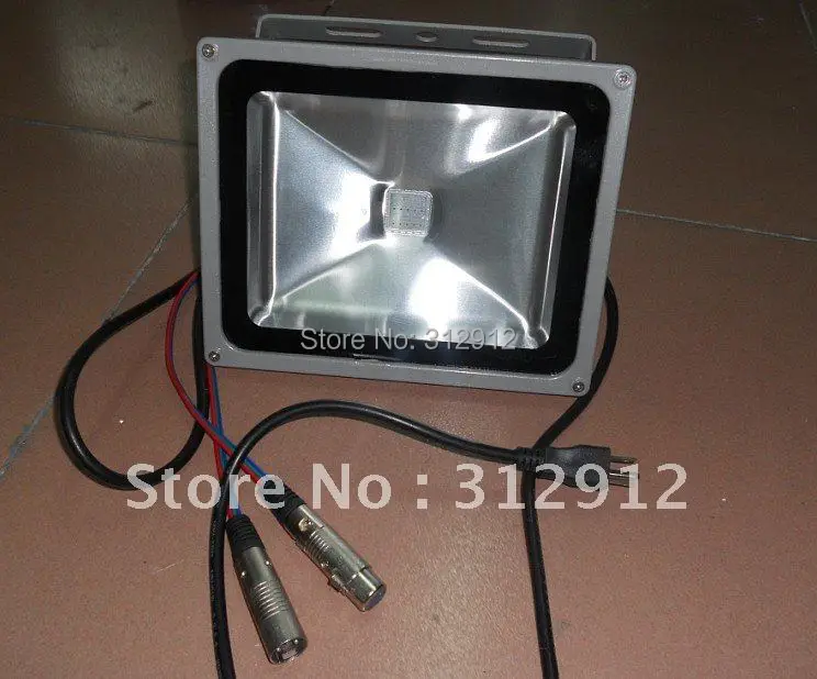 

30 Вт RGB поток света dmx, AC90-260V вход; может управляться контроллером dmx напрямую; размер; 285*235*160 мм