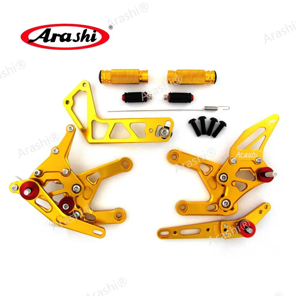 Arashi мотоциклетная Подножка для YAMAHA YZF R1- CNC Регулируемые подножки Rider Rearset YZF-R1 R1M R1S RN32