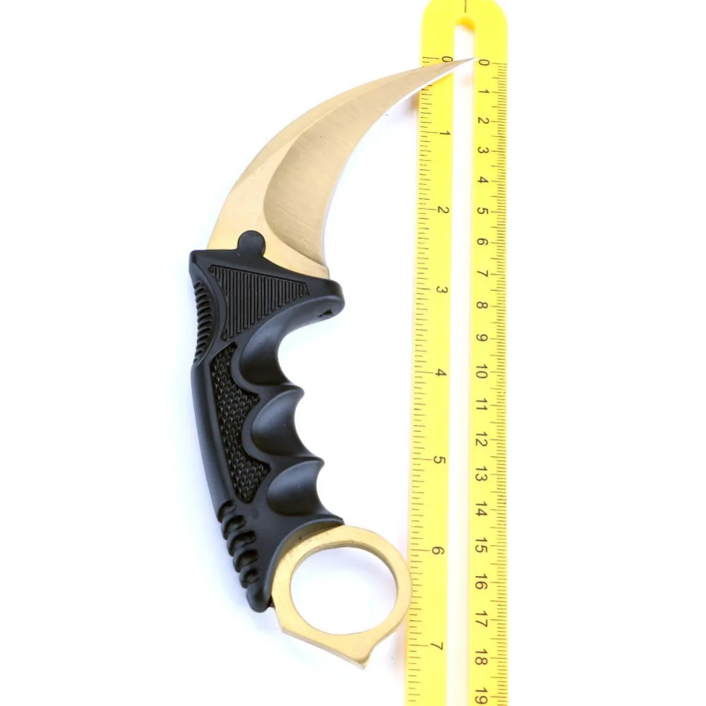 CS GO охотничий фиксированный нож Karambit тактический боевой выживания шеи коготь ножи утилита Кемпинг уличный карманный нож EDC ручной инструмент