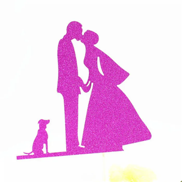 Свадебные топперы Mr Mrs, свадебные украшения, свадебные топперы для жениха и невесты, вечерние серебряные топперы для кексов, топперы для торта, свадебные топперы - Цвет: H106 Cake Topper