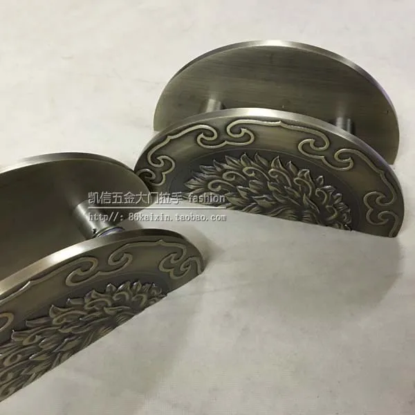 Резная полукруглая дверь китайская антикварная ручка двери деревянная