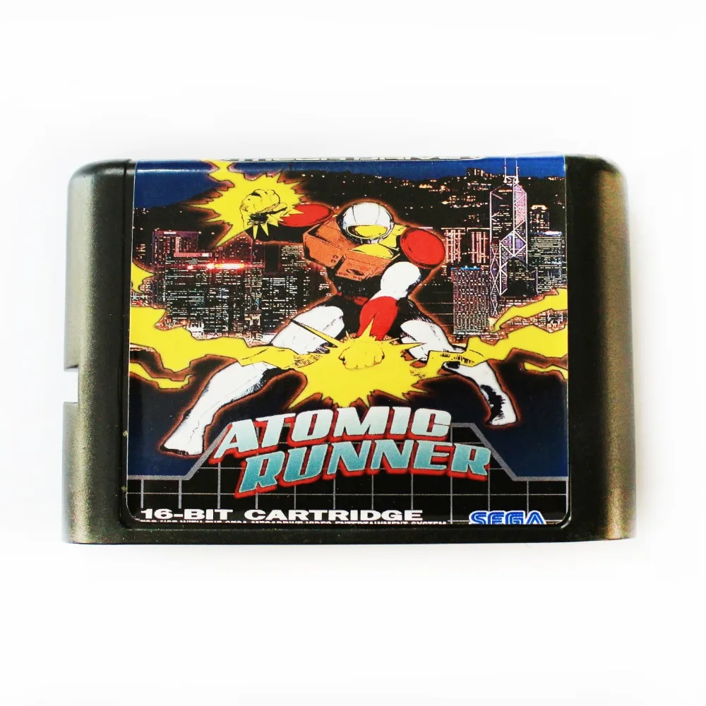 

16-битная игровая карта Atomic Runner MD для Sega Mega Drive для SEGA Genesis