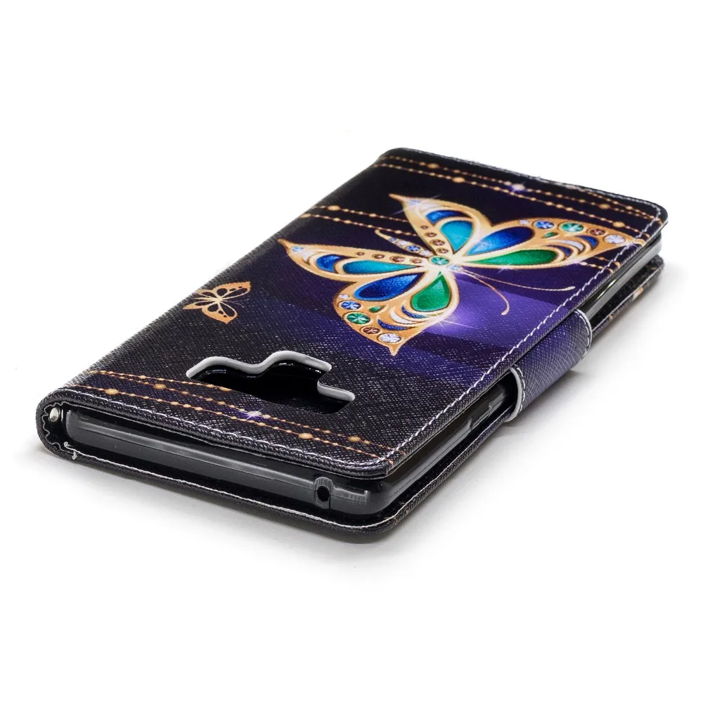 Чехол кошелек для samsung S7 S8 S9 A3 A5 A6 A7 A8 Note 9 чехол из искусственной кожи с откидной