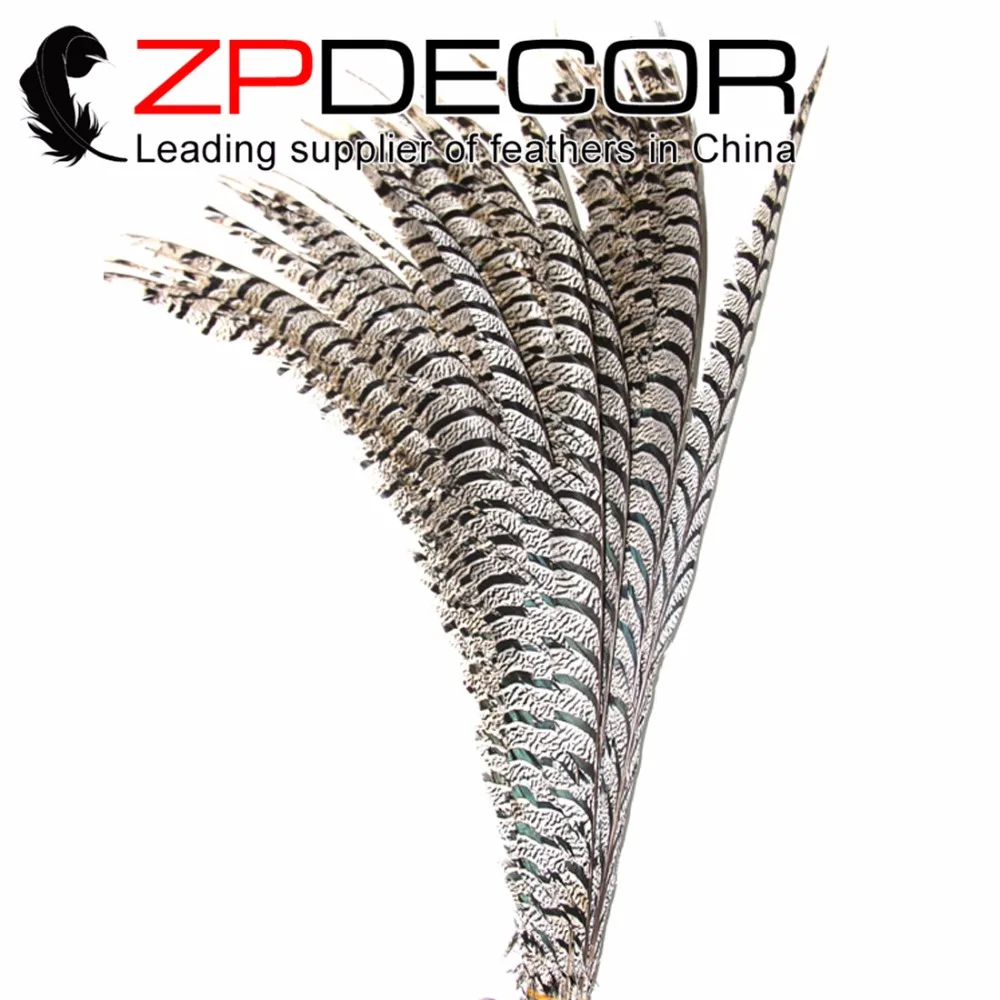 

ZPDECOR оптовая продажа 36-40 дюймов (90-100 см) 10 шт./лот окрашенные натуральные перья зебры для женщин Amherst ФАЗАНА для карнавала Шоу Украшения