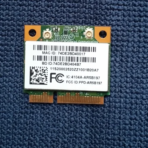 

New for Atheros AR5B197 AR9287 802.11 b/g/n WIFI for Bluetooth 3.0 wireless Half Mini PCI-E card for IBM y570 y580 G470 G480