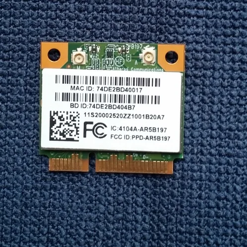 Новинка для Atheros AR5B197 AR9287 802 11 b/g/n WIFI Bluetooth 3 0 Беспроводная половинная мини PCI E карта