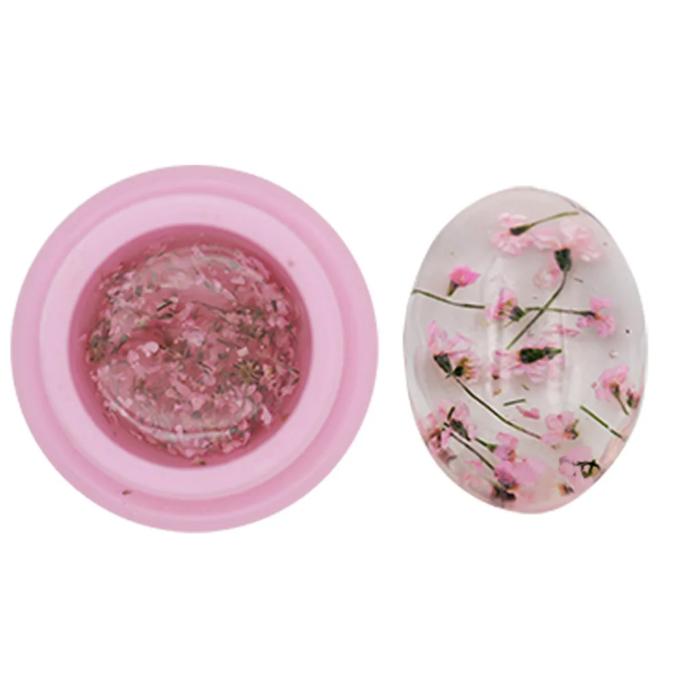 Гель лак для ногтей 3 г с сушеными цветами Прозрачный УФ подсветкой отмачиваемый