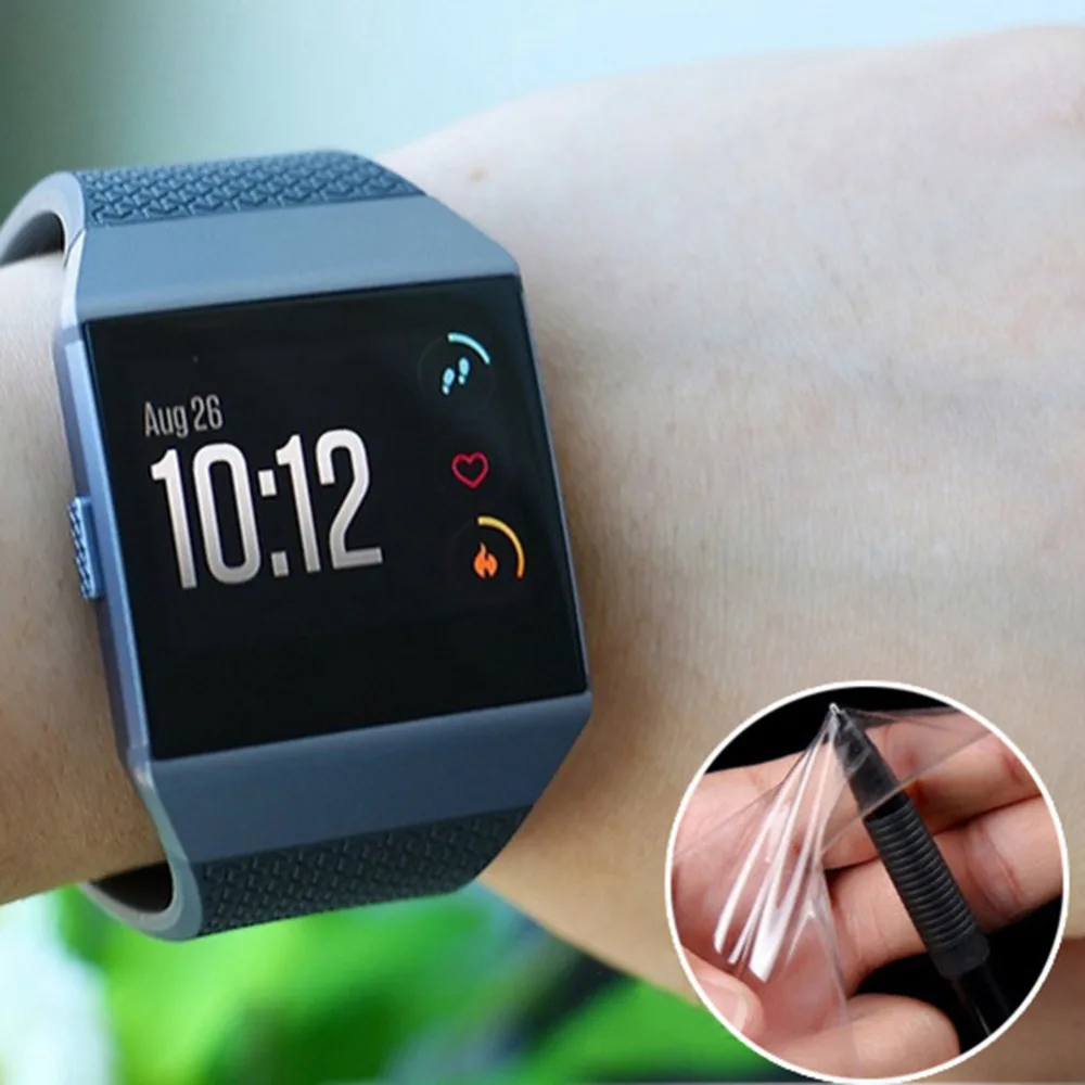 Новинка 2018 2 шт. взрывозащищенные Защитные пленки для смарт браслета HD Fitbit