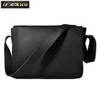 Кожаная Мужская Дизайнерская Повседневная сумка-мессенджер Crazy Horse для колледжа, модная сумка через плечо для ноутбука, школьный портфель для книг 3164d