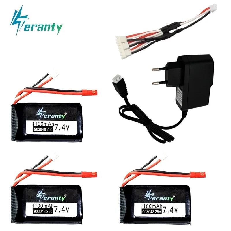 Быстрая зарядка и батарея 7 4 В для Wltoys V353 A949 A959 A969 A979 k929 v 1100mah lipo RC автомобилей