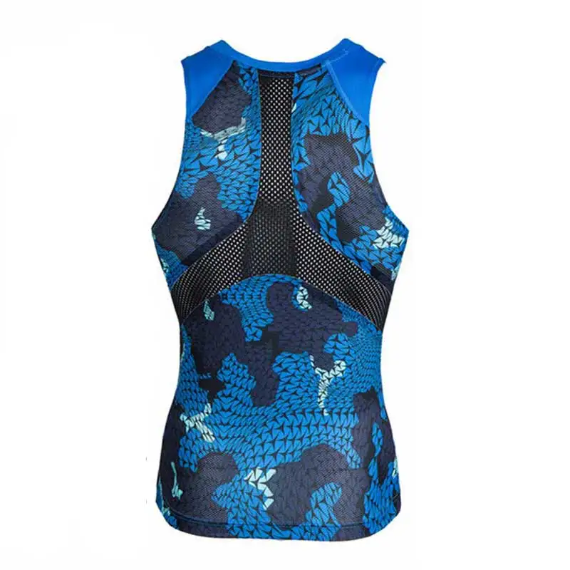 Мужская быстросохнущая майка для тренажерного зала компрессионная футболка топ