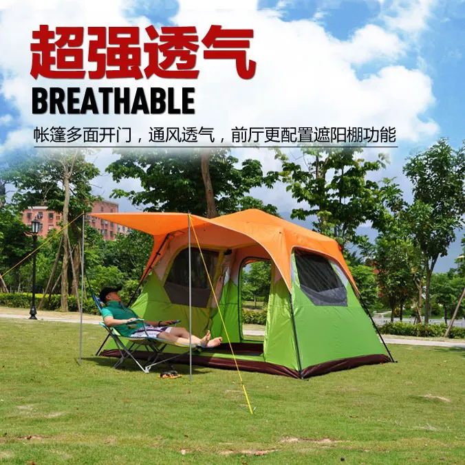 Автоматическая палатка Alltel для кемпинга 5 8 человек четыре сезона|tent family|door