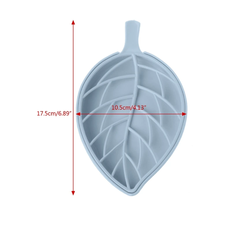 Двухслойная Нескользящая Коробка для мыла в форме листа сливная полка
